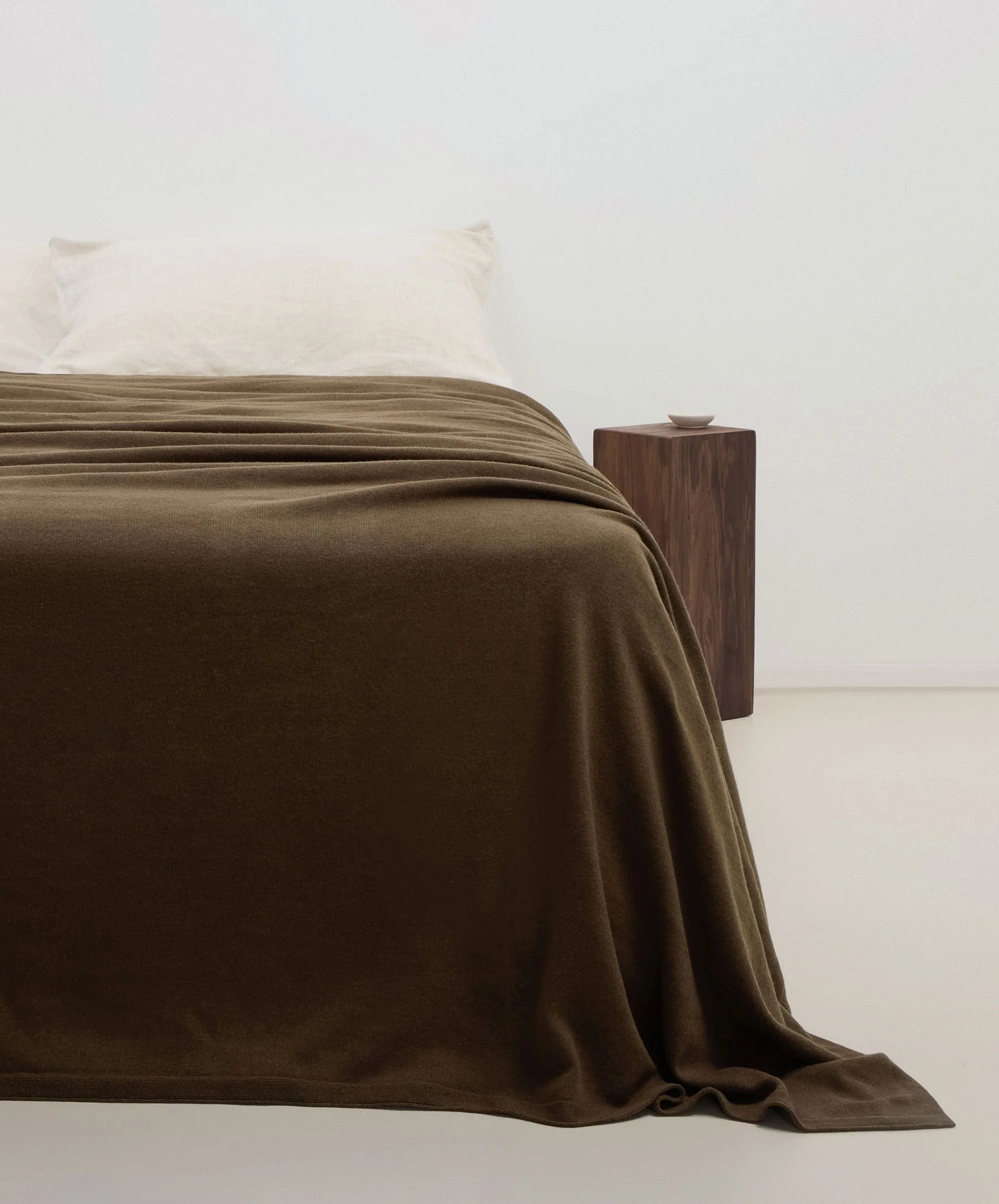 100% NZ Merino Wool Blanket - Truffle - Image 4