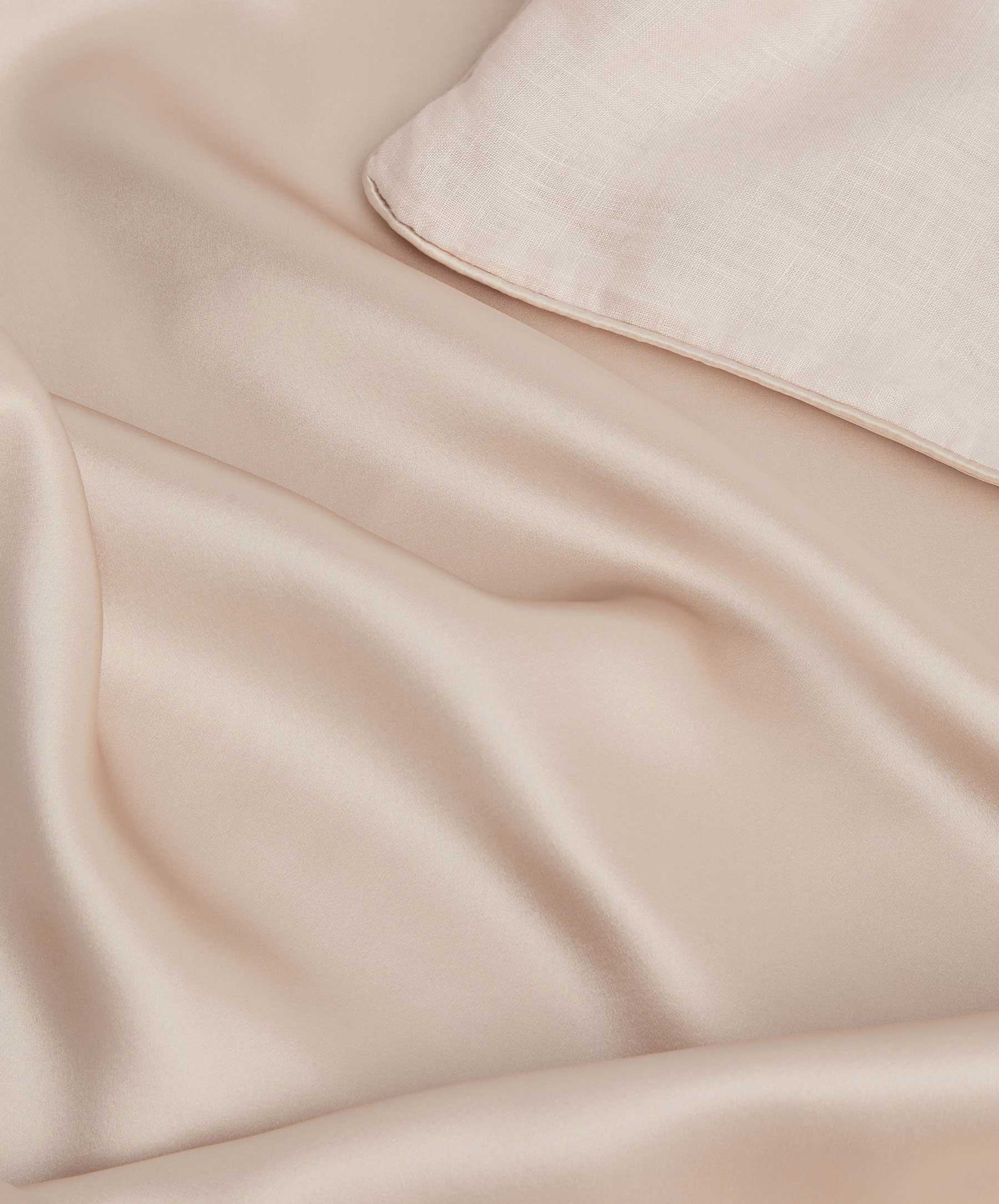 Silk Linen Flip Pillowcase - Blush - Image 8