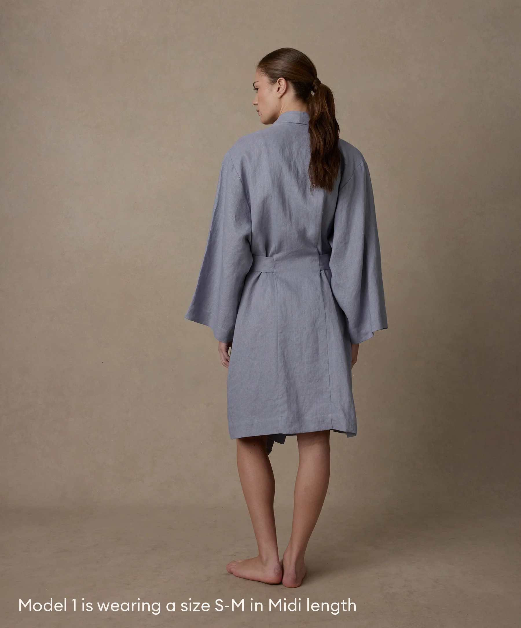 Linen Robe Edition II - Steel Blue - Image 3