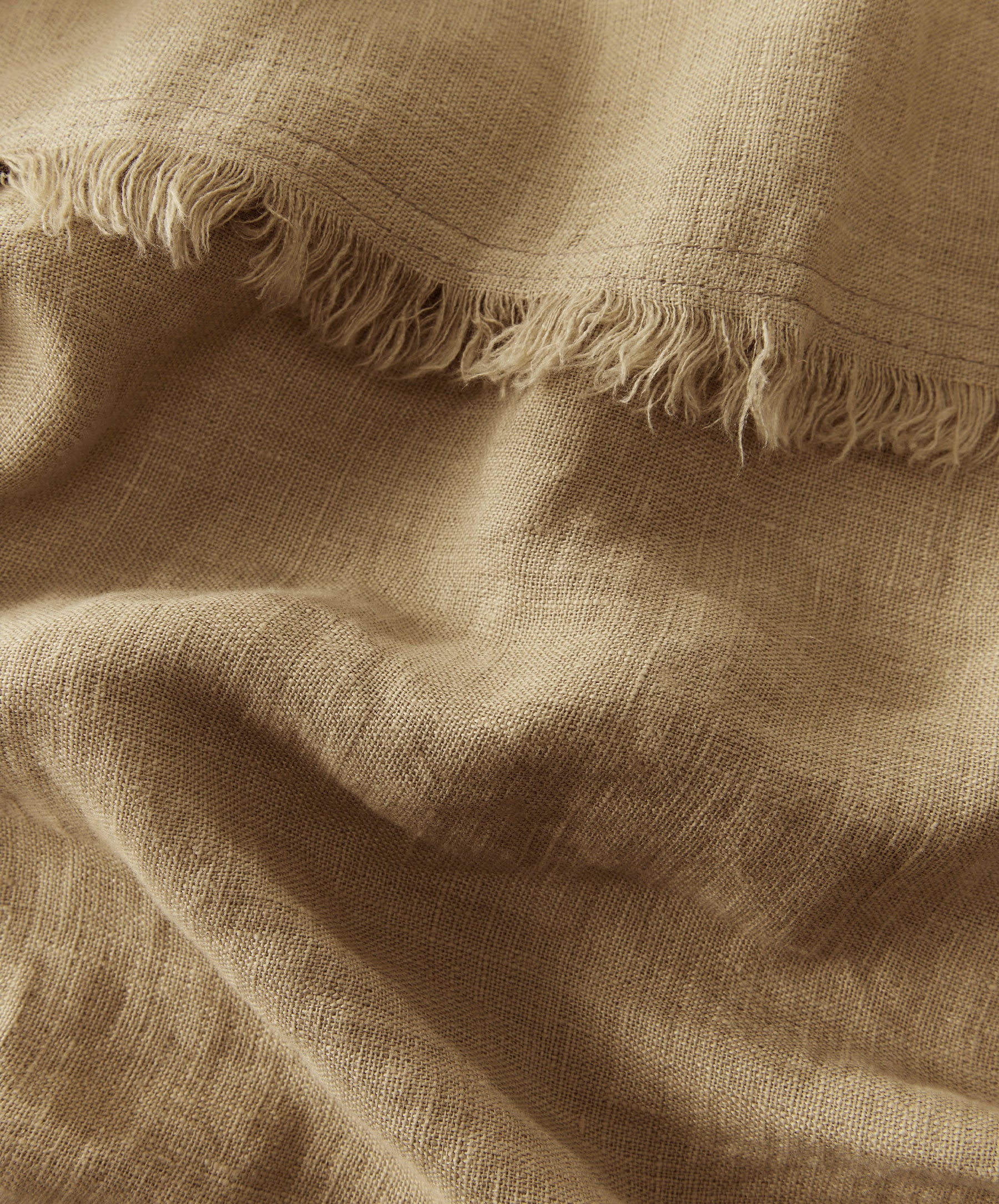 Freya Linen Throw - Biscuit - Image 5