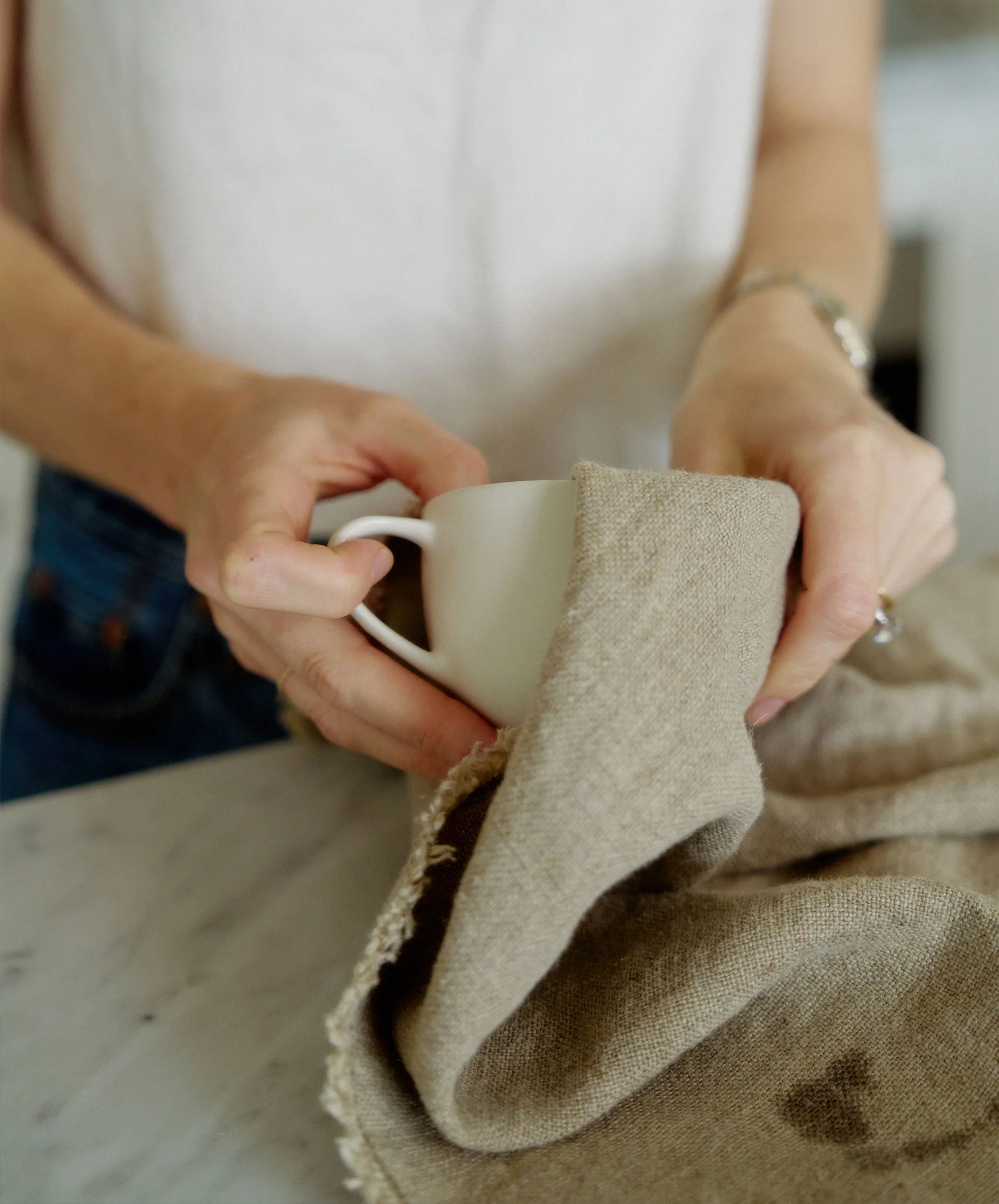 Fia Kitchen Towel - Natural - Image 4