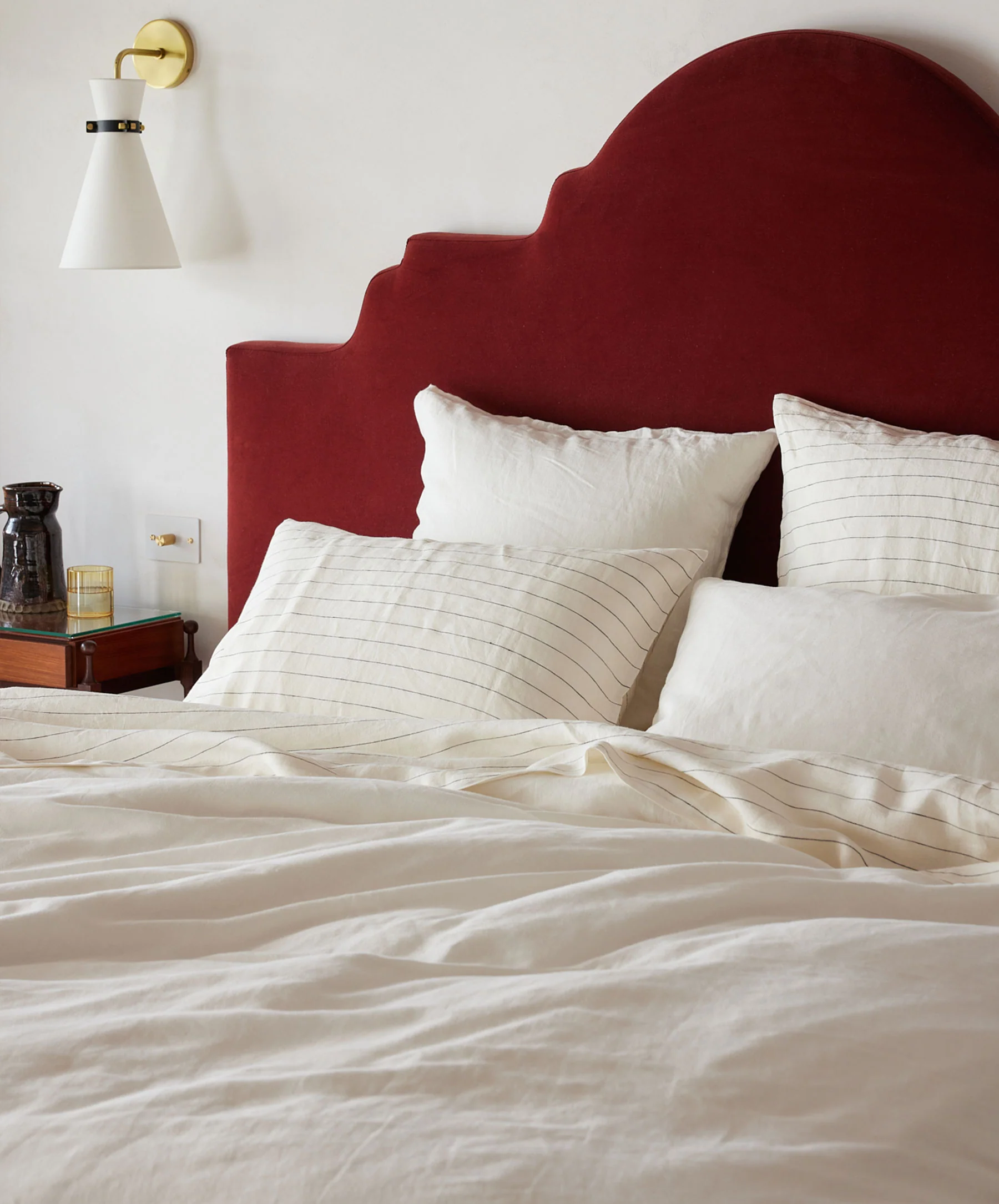 Linen Duvet Cover Set - Ivory - Image 6
