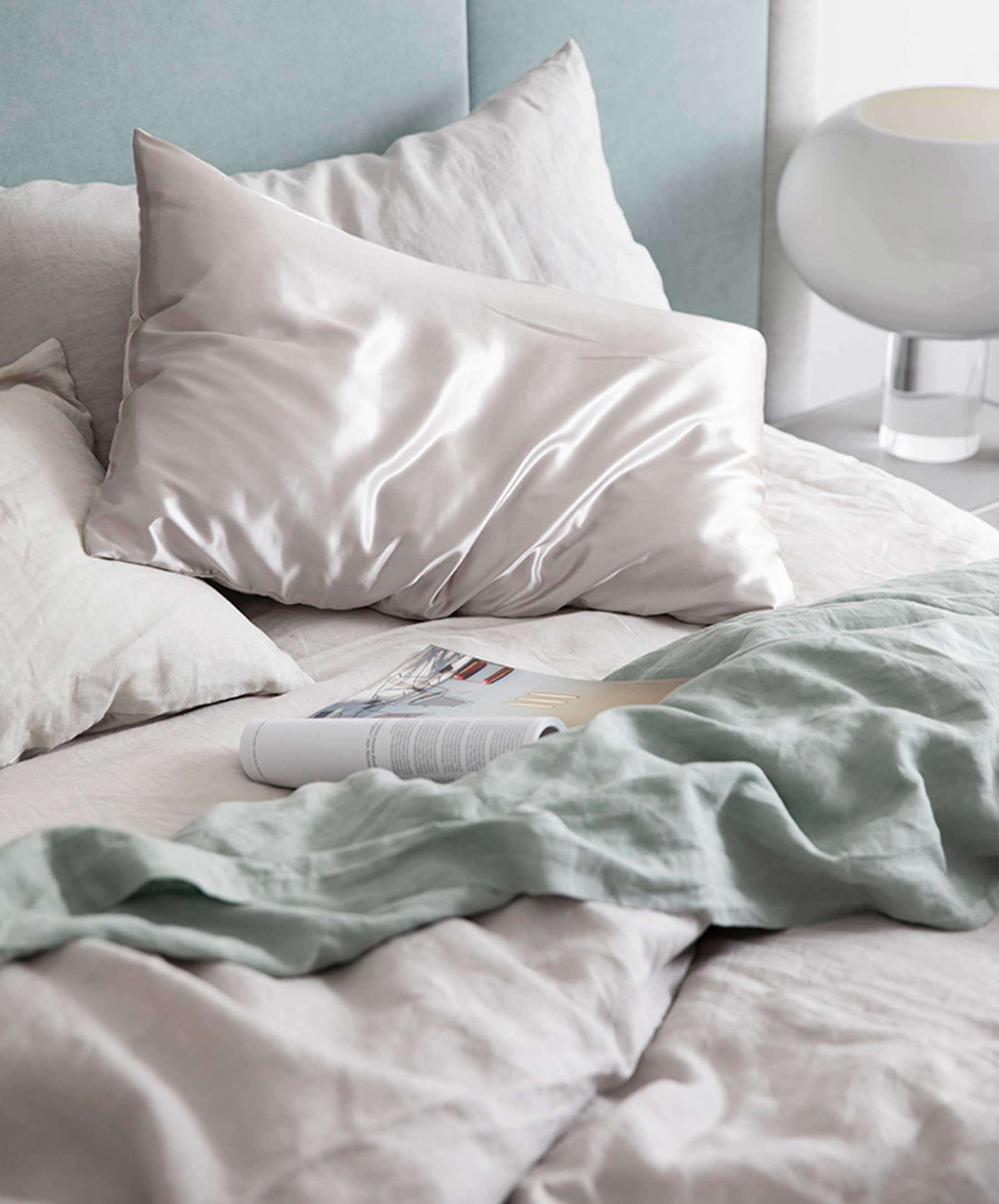 Linen Duvet Cover - Smoke Grey - Image 3