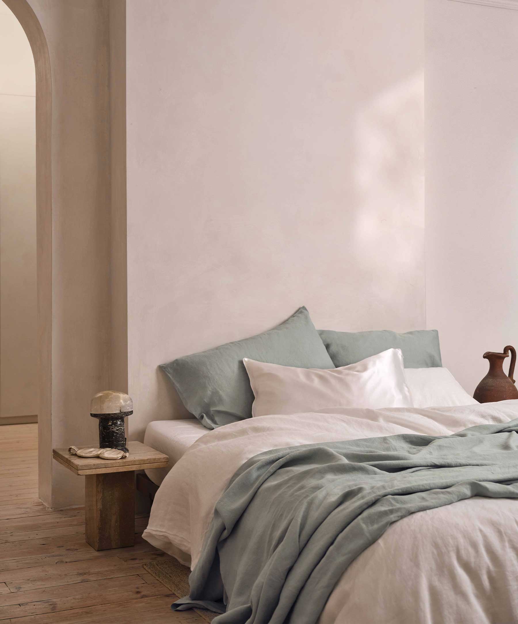 Linen Duvet Cover - White - Image 3