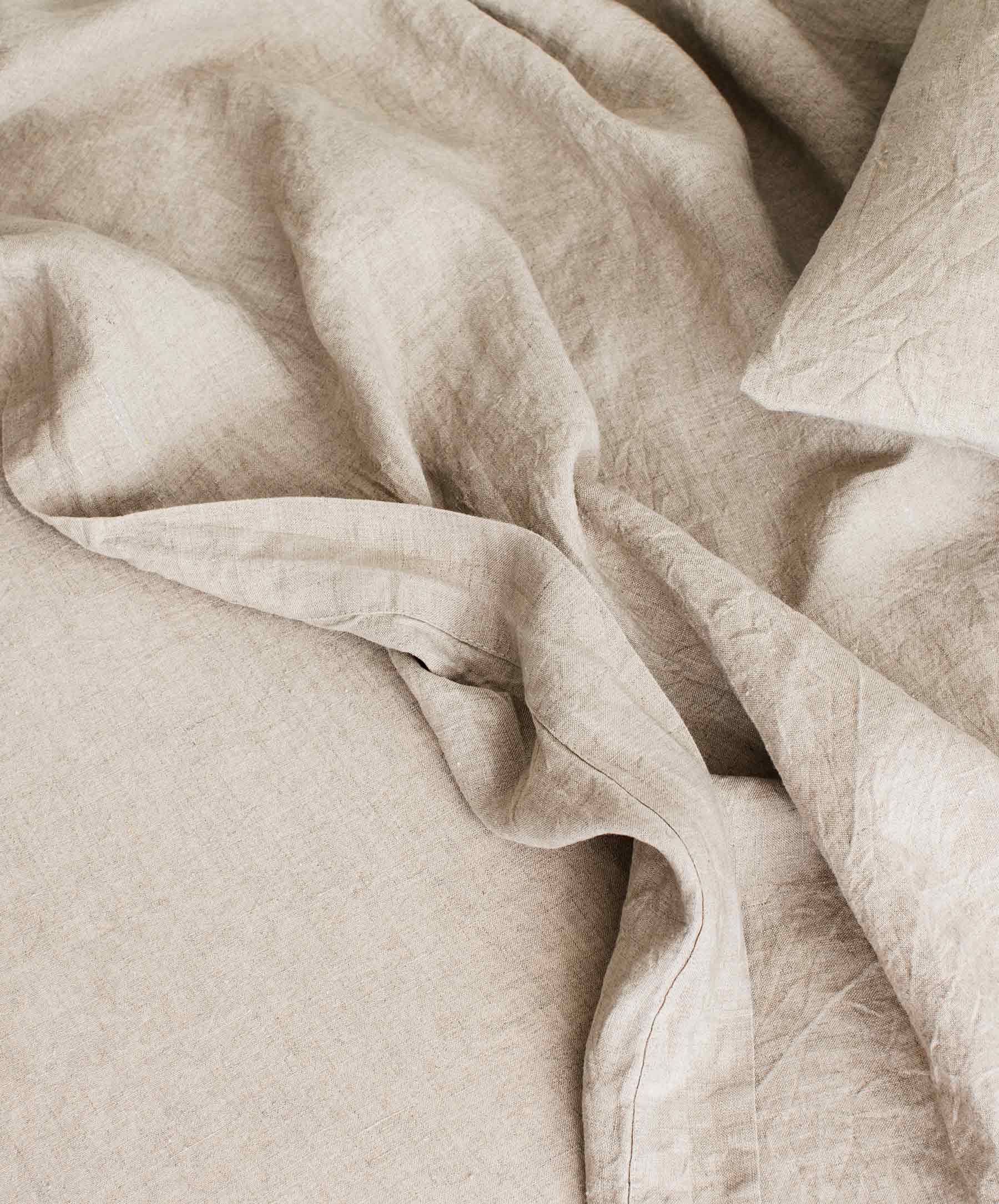 Linen Fitted Sheet - Natural - Image 4
