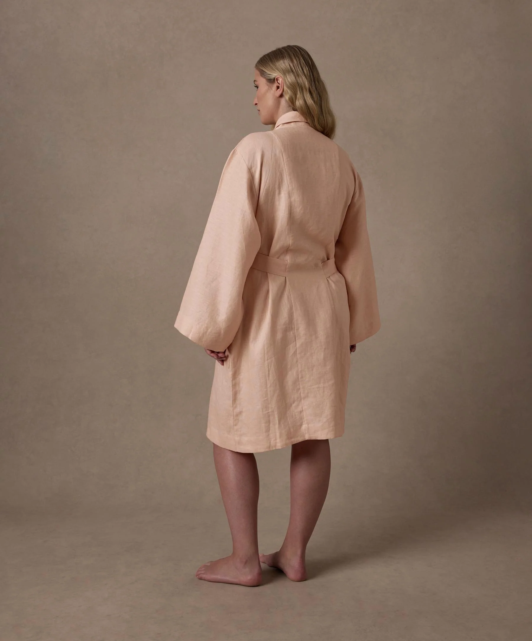 Linen Robe Edition II - Apricot - Image 9