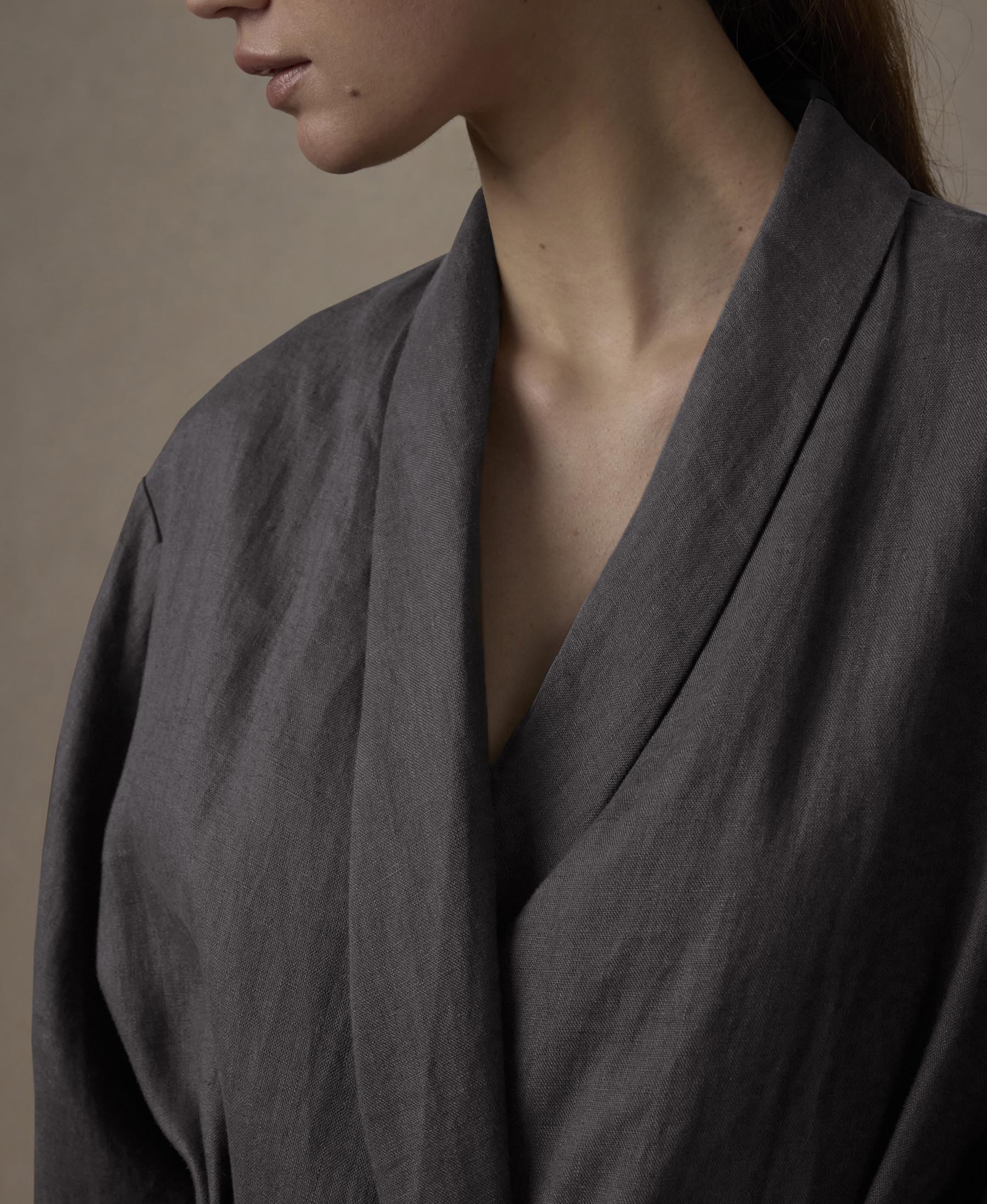 Linen Robe Edition II - Slate - Image 5