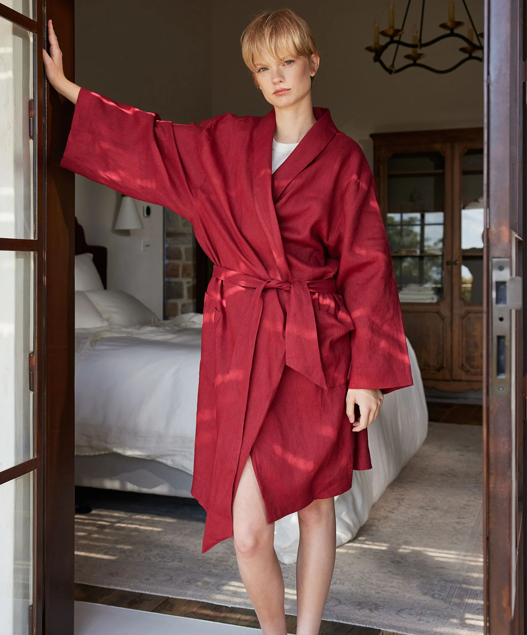 Linen Robe Edition I - Rouge - Image 3