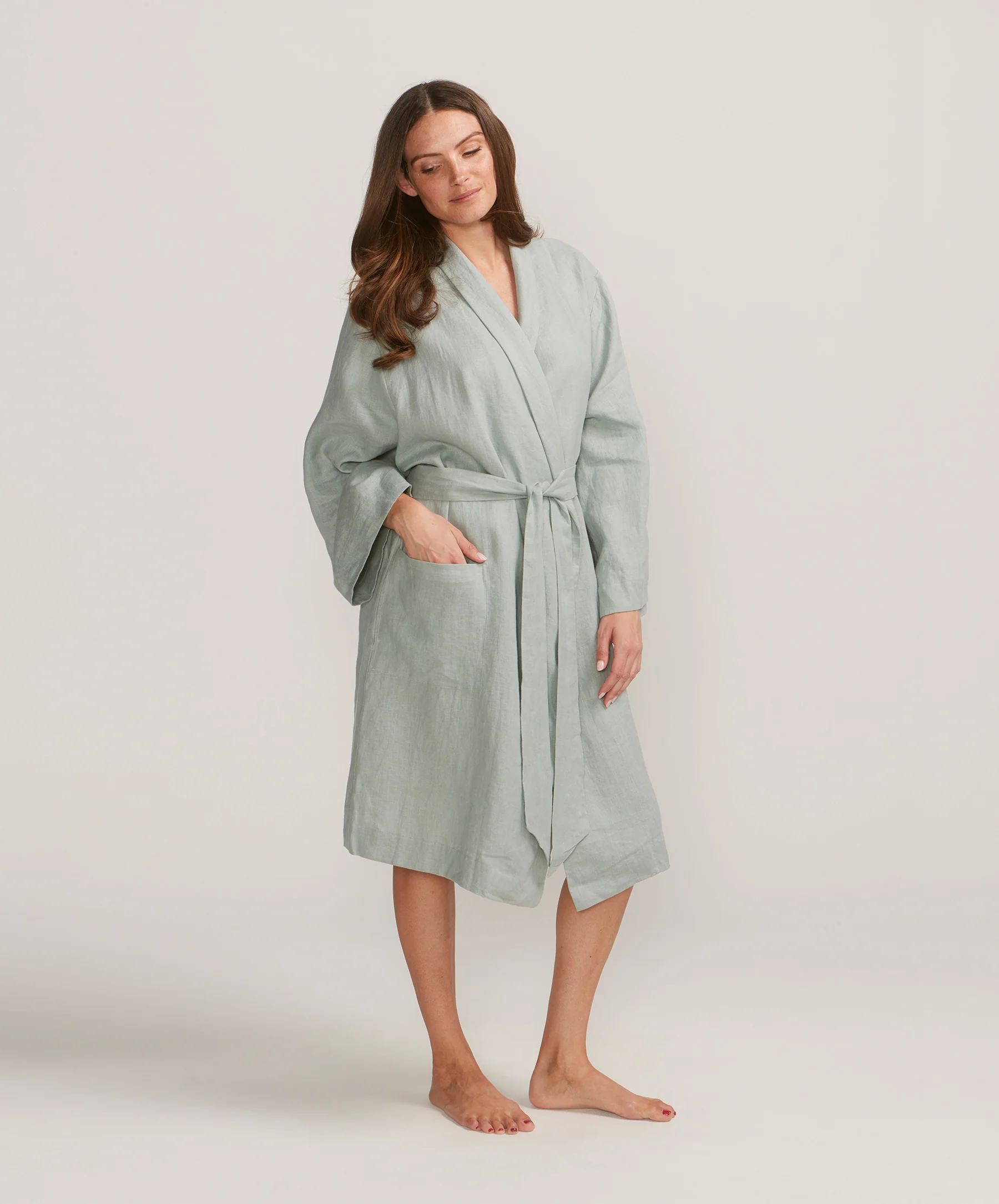 Linen Robe Edition I - Seafoam - Image 6