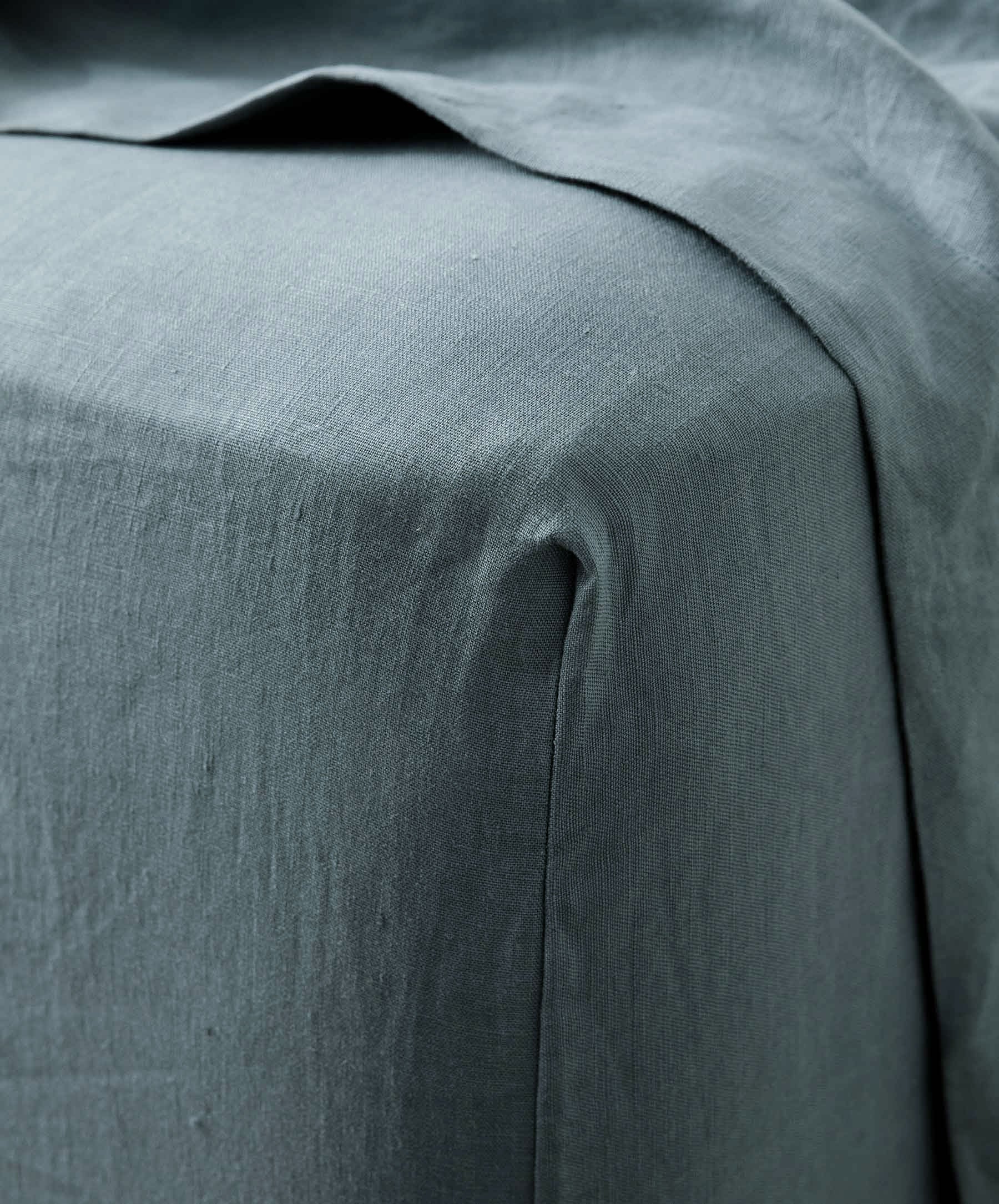 Linen Sheet Set with Pillowcases - Bluestone - Image 4