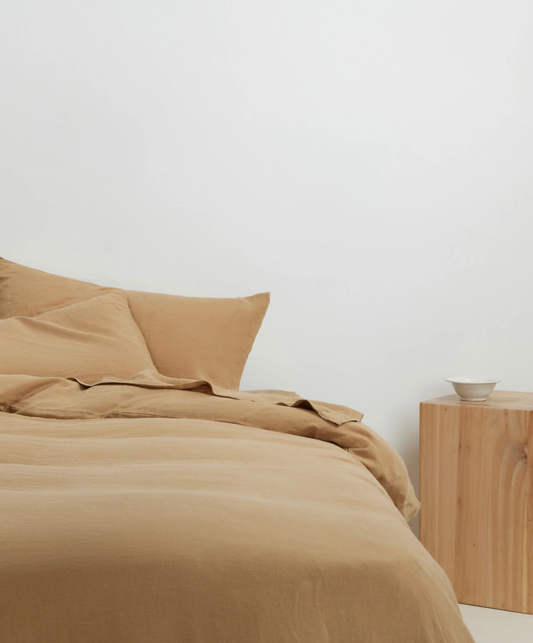 Linen Sheet Set with Pillowcases - Sand - Image 5