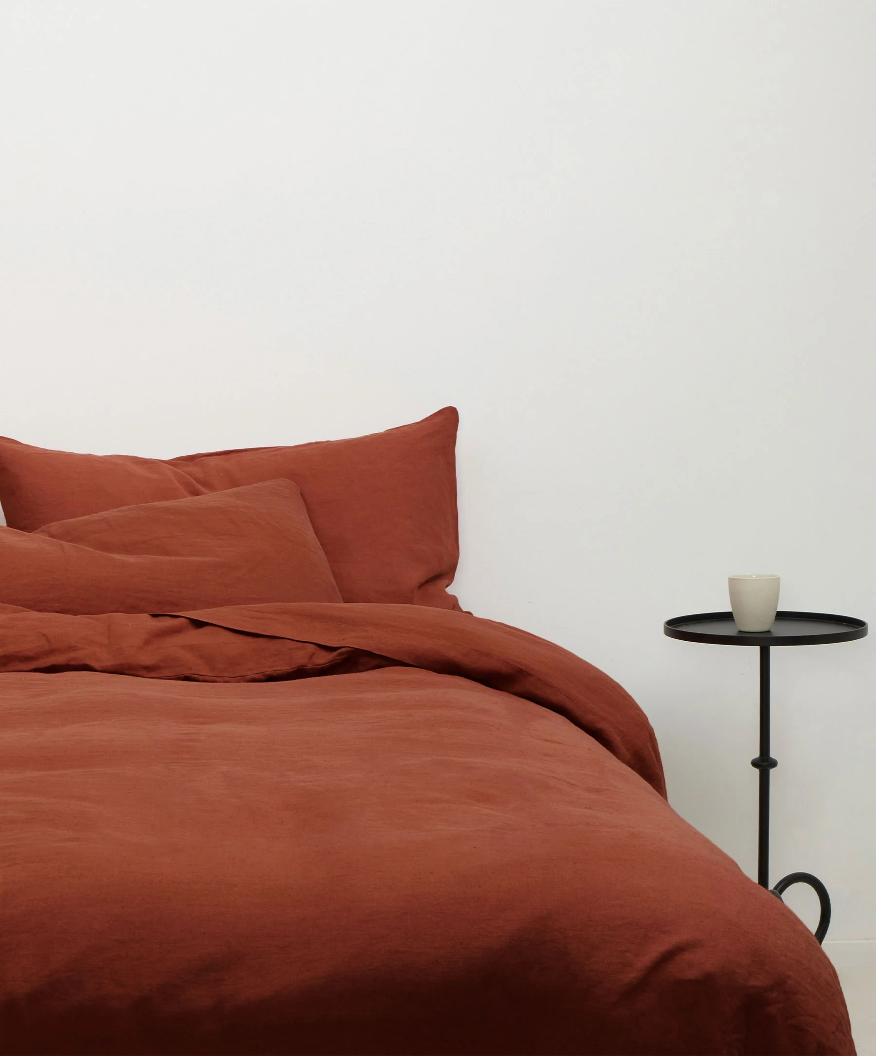 Linen Fitted Sheet - Sienna - Image 3
