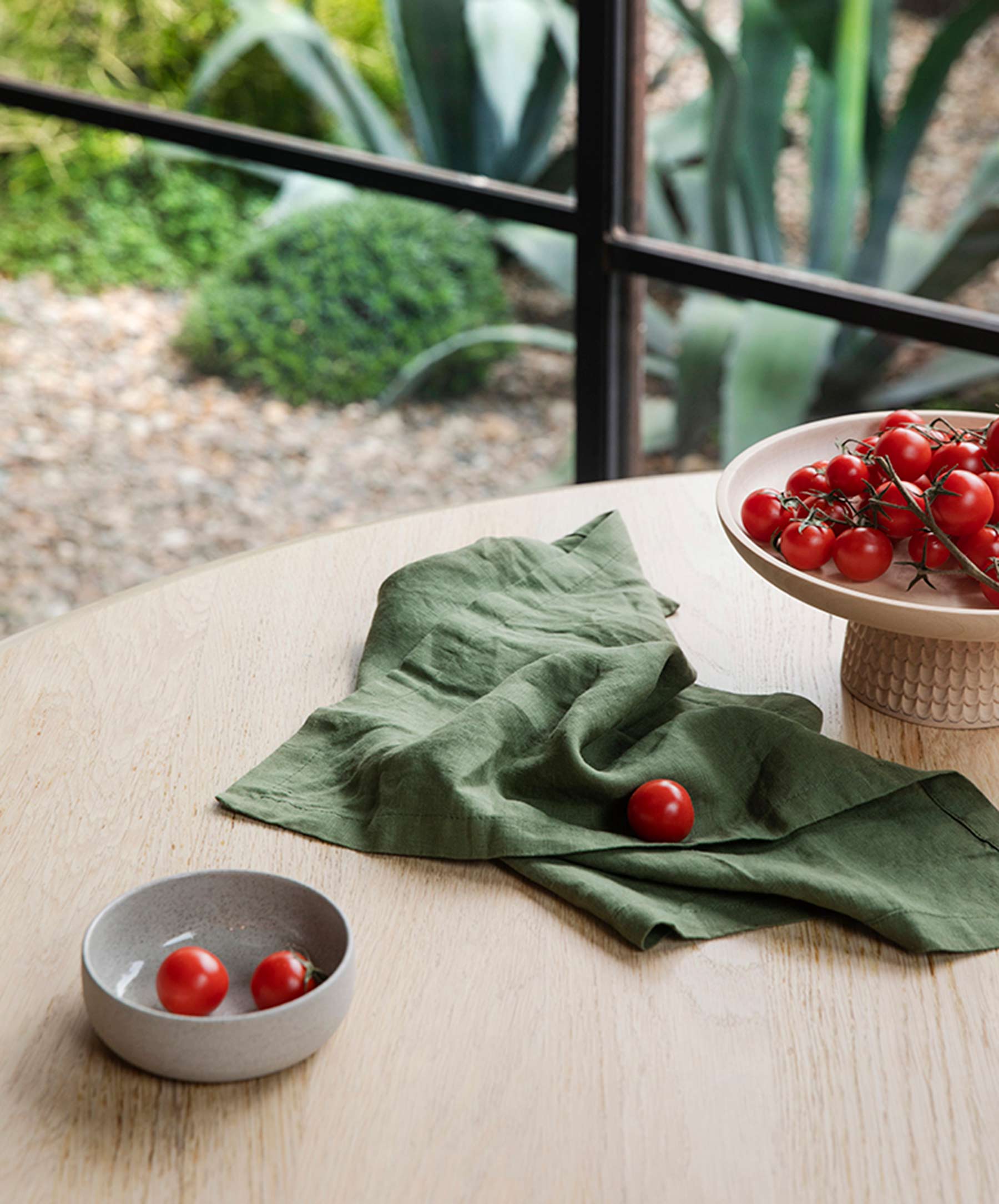 Linen Table Napkins - Forest - Image 2