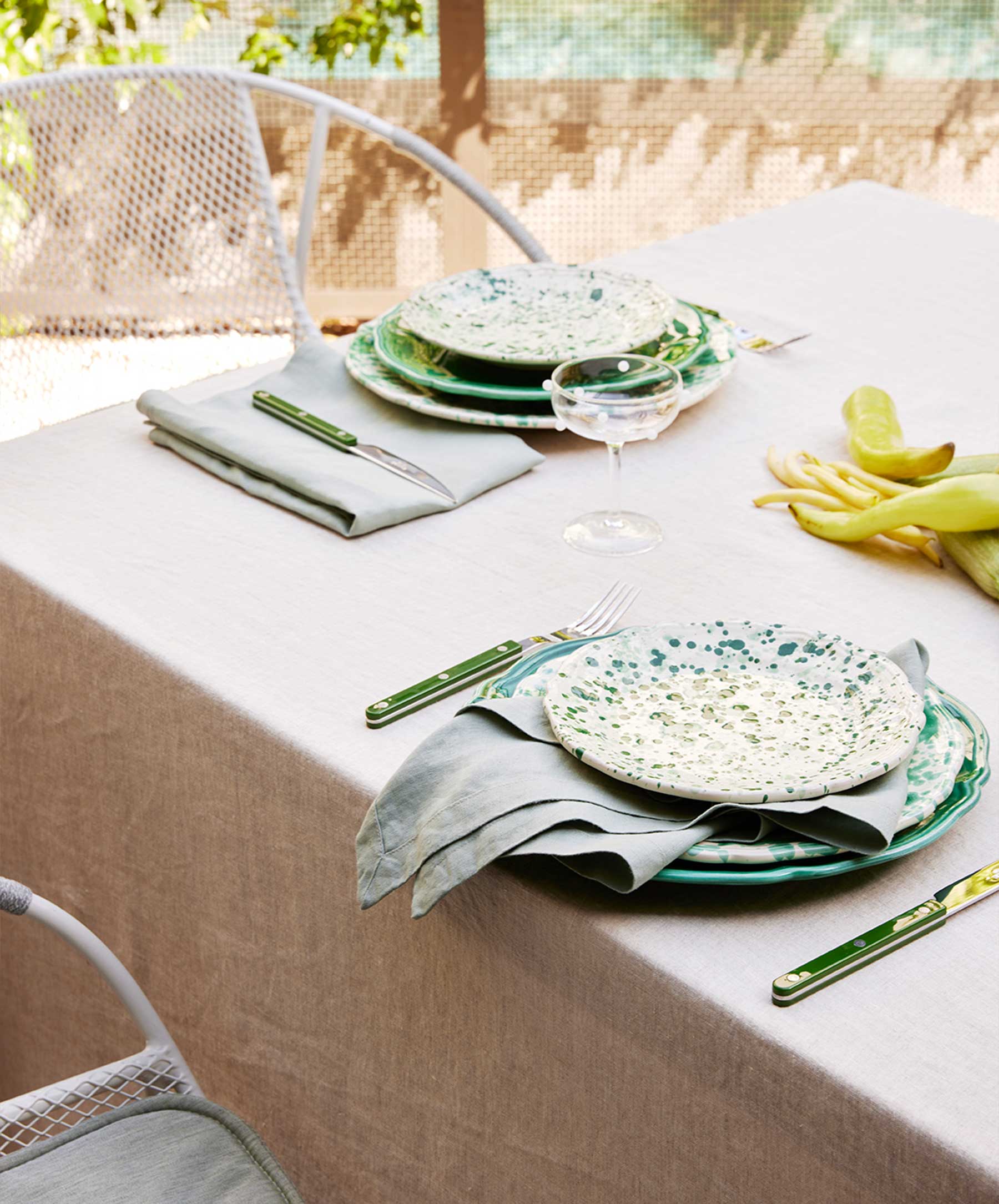 Linen Table Napkins - Sage - Image 3