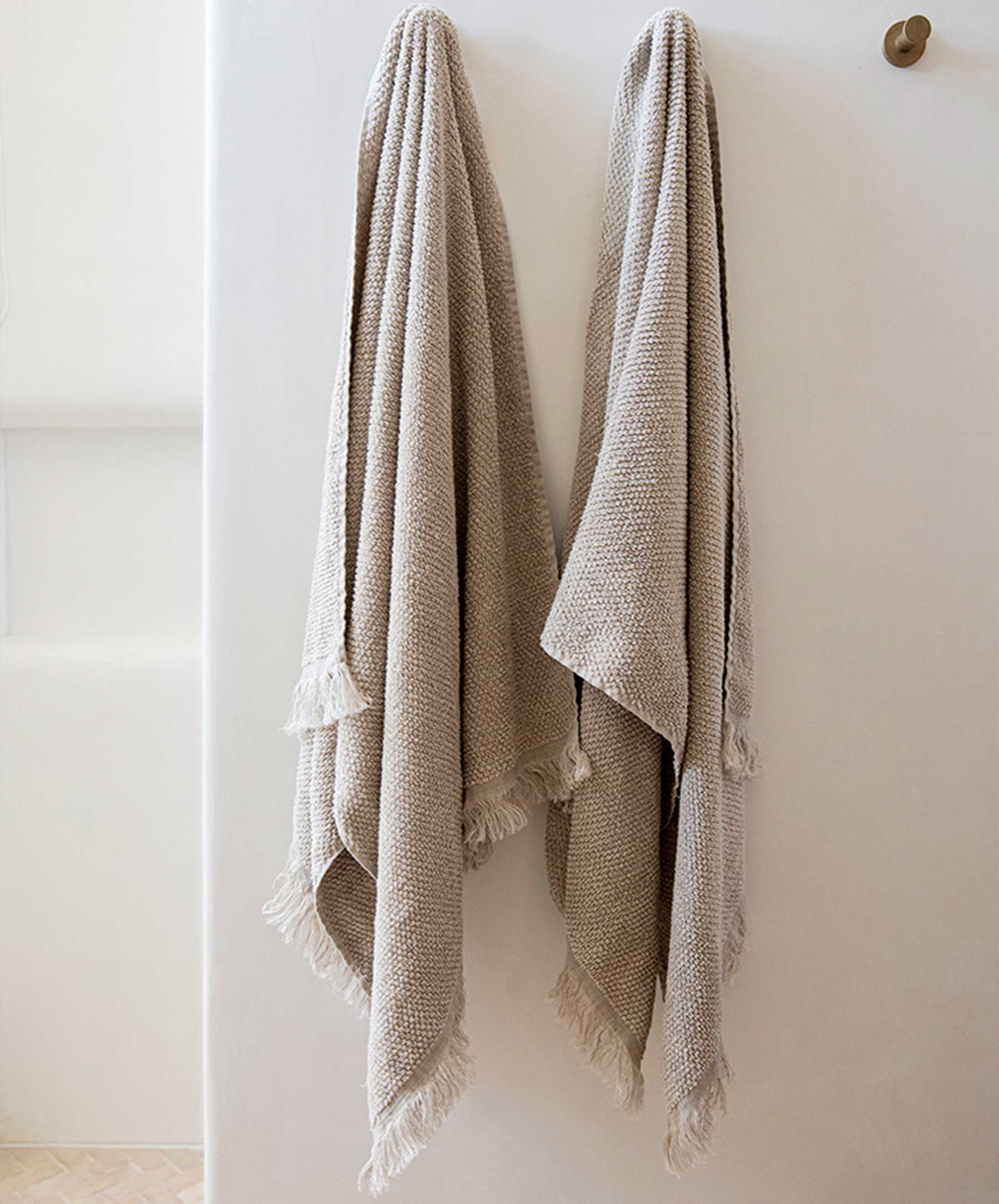 Pure Linen Bath Towel - Natural - Image 3