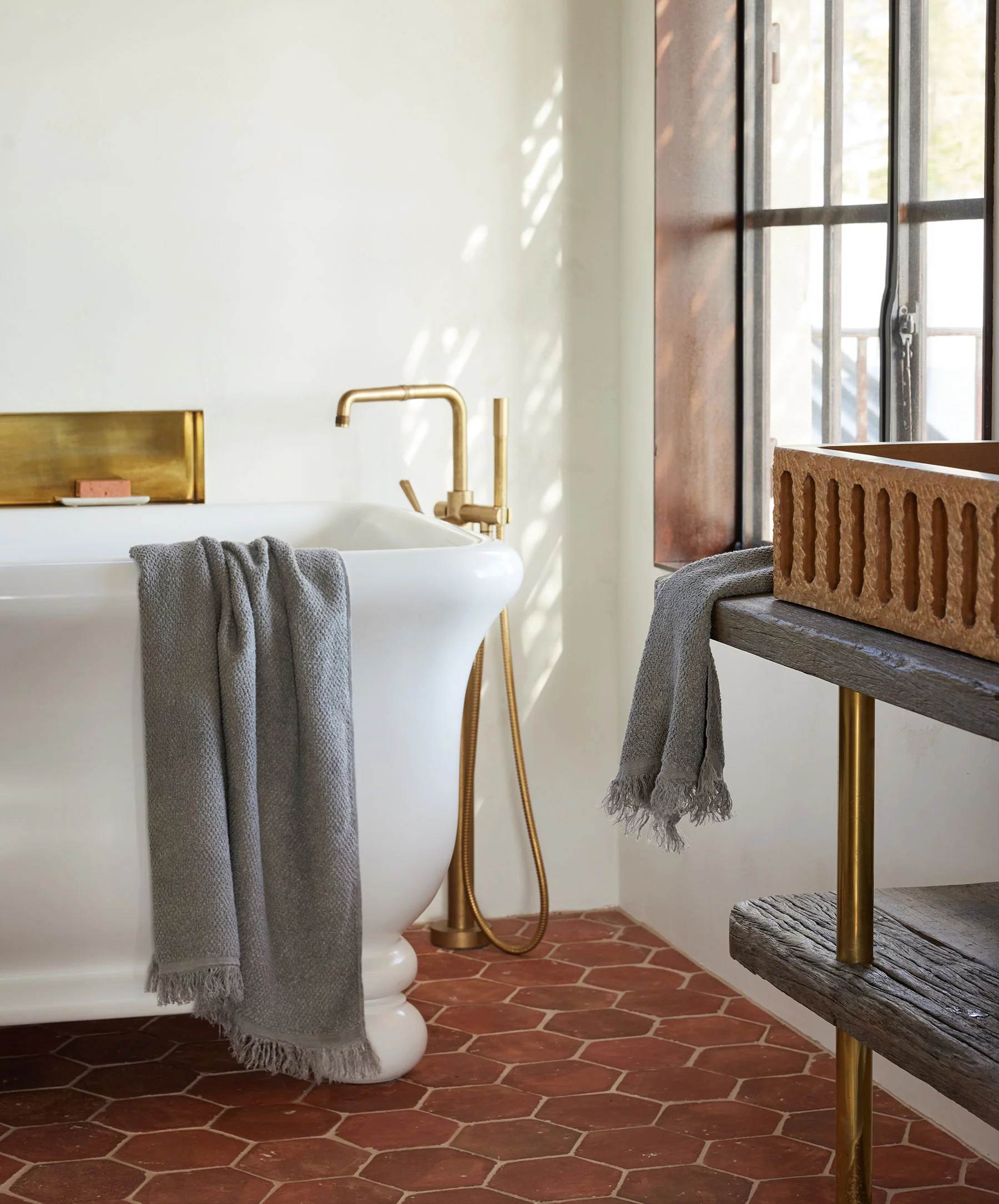 Pure Linen Towel Bundle - Pebble - Image 5