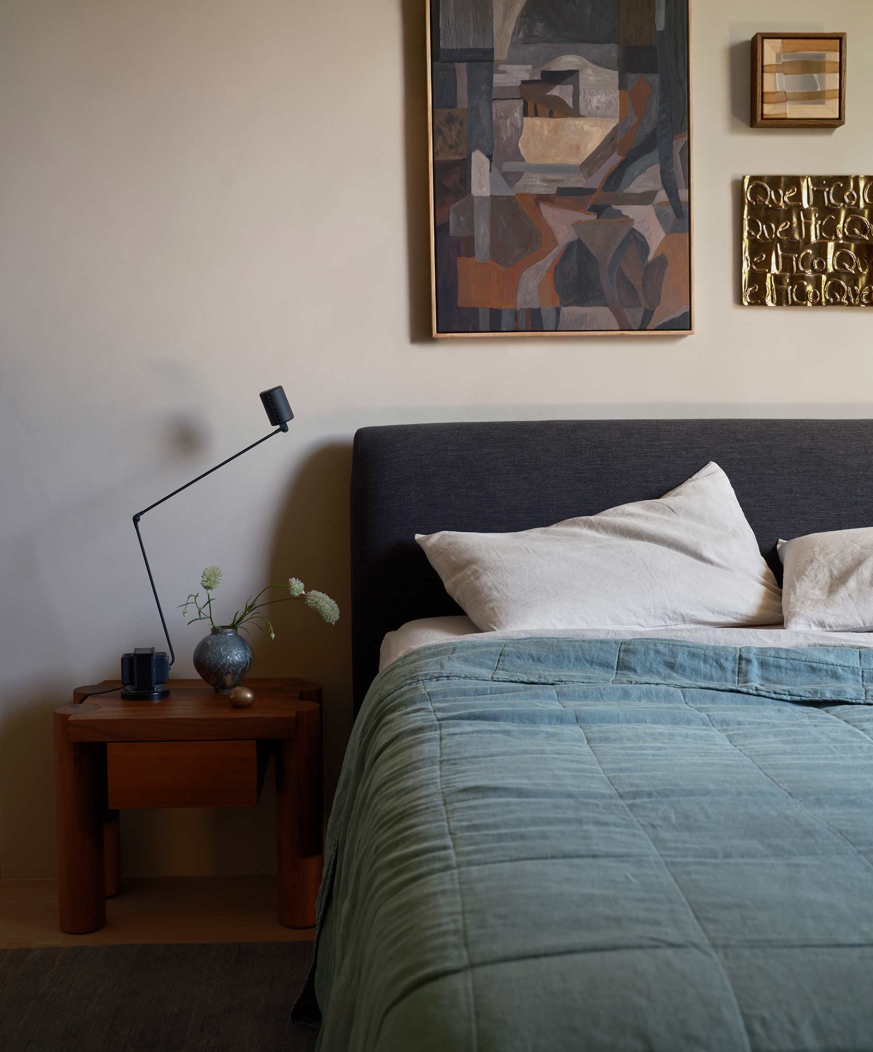 Quilted Bedcover - Bluestone - Image 5