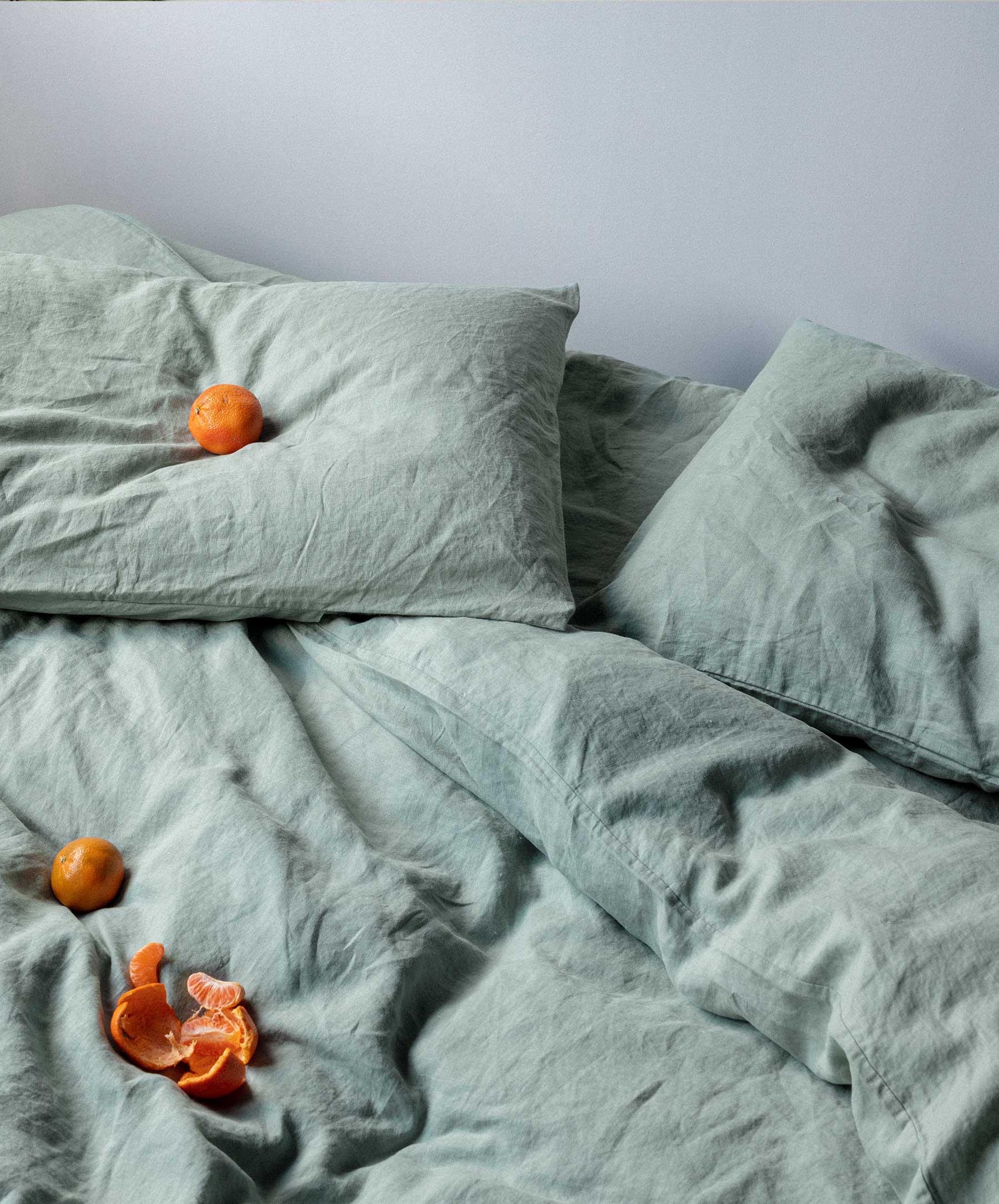 Linen Duvet Cover Set - Sage - Image 3