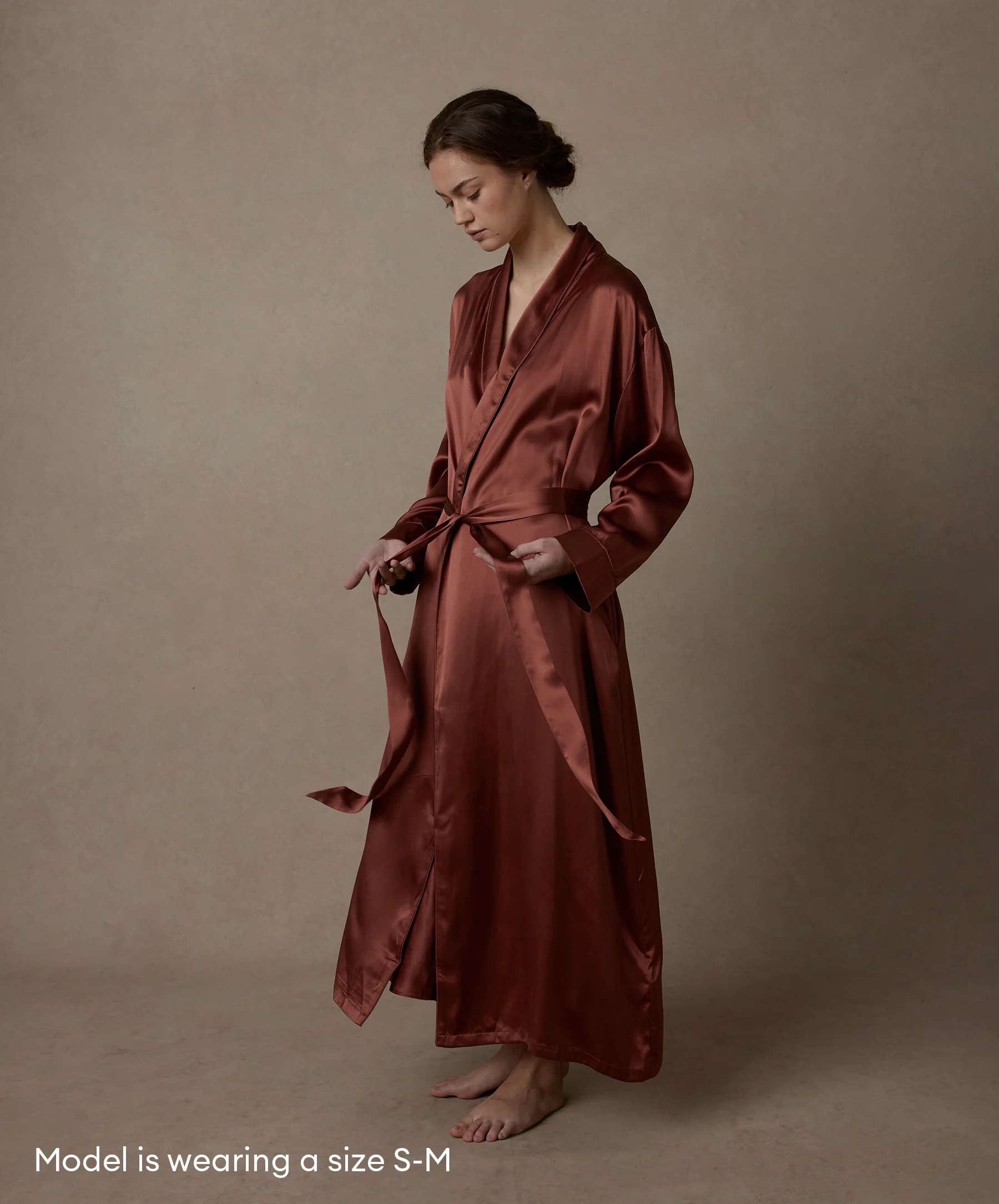 Silk Robe - Cinnabar - Image 6