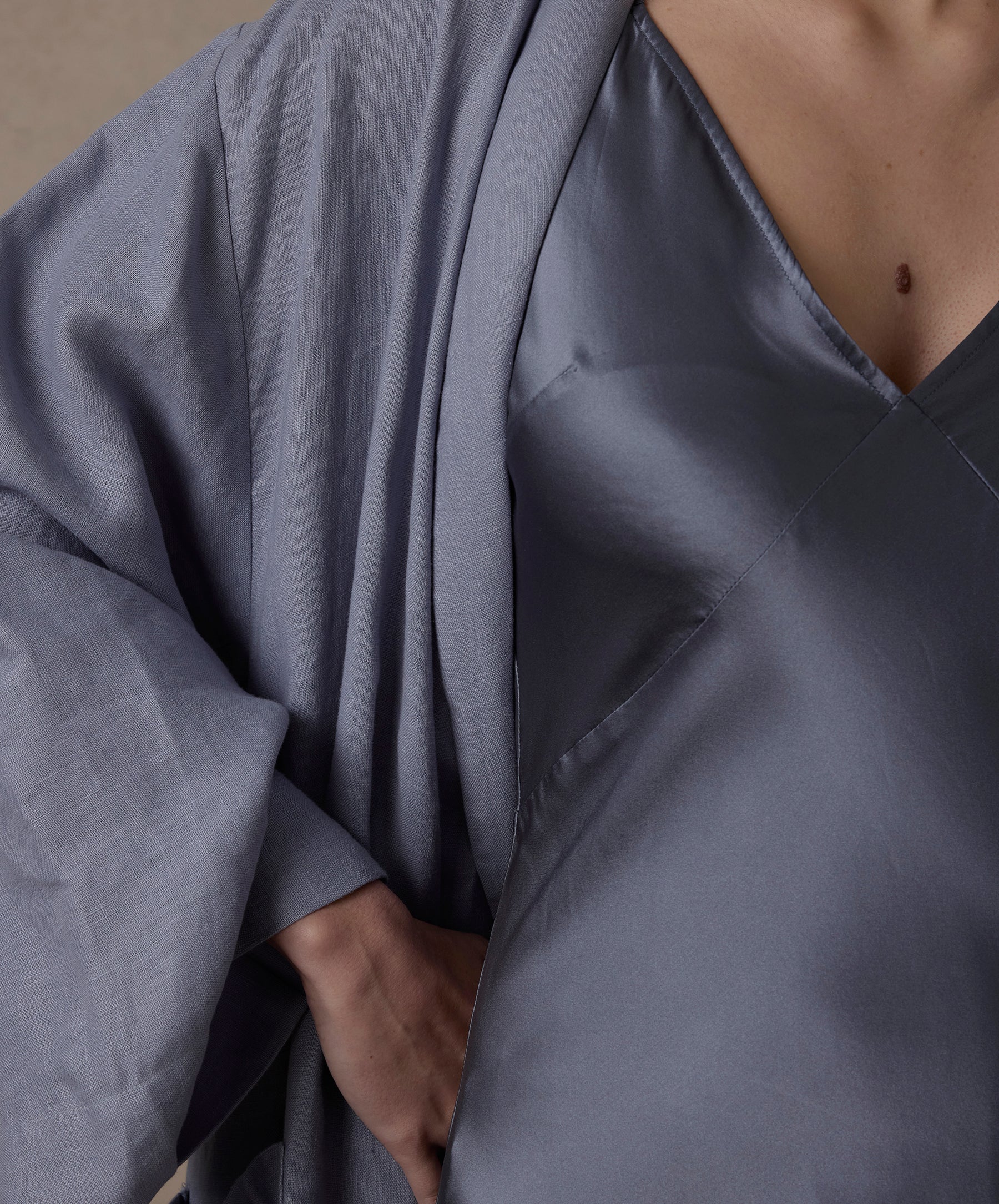 Silk Slip - Steel Blue - Image 4