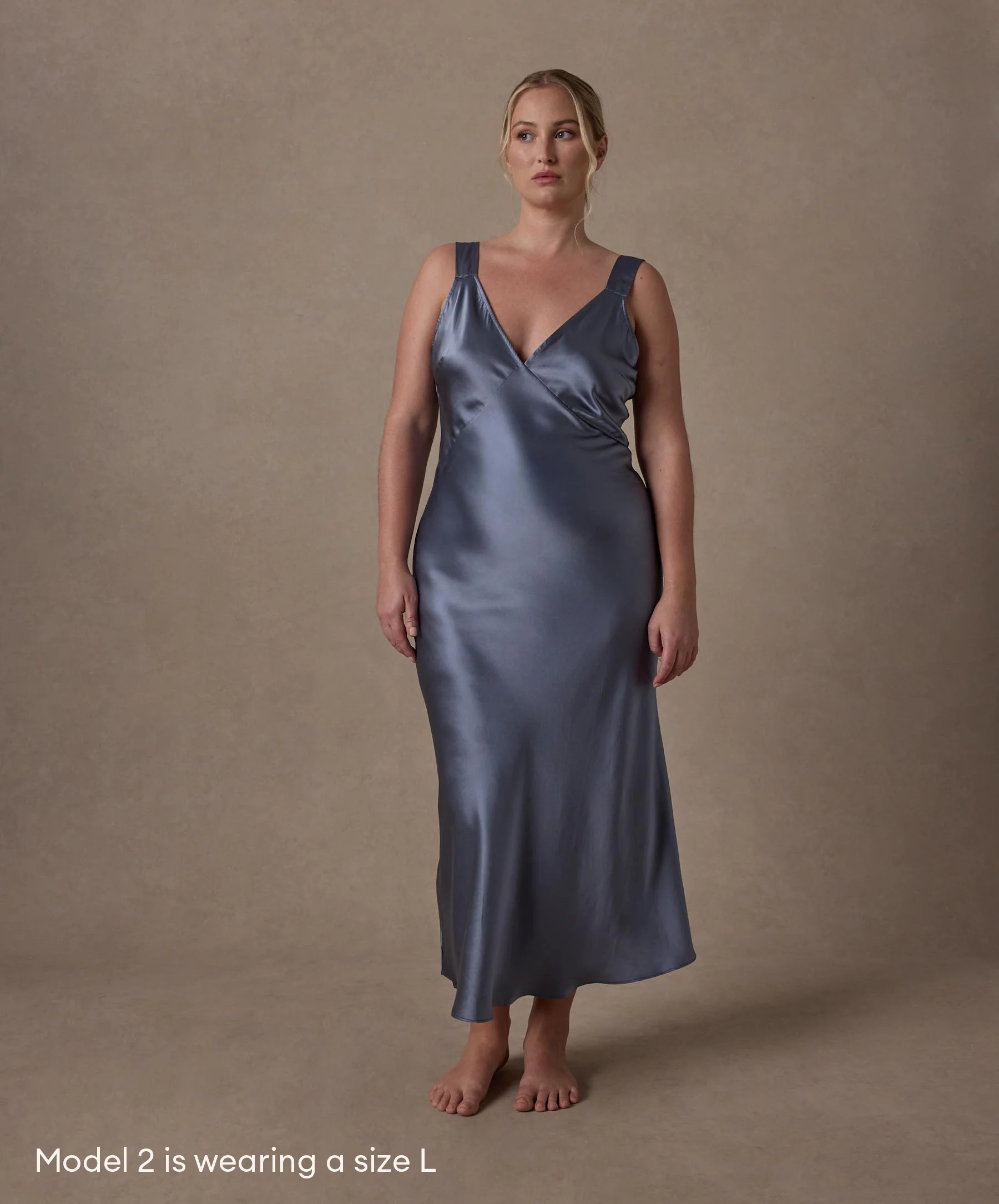 Silk Slip - Steel Blue - Image 8
