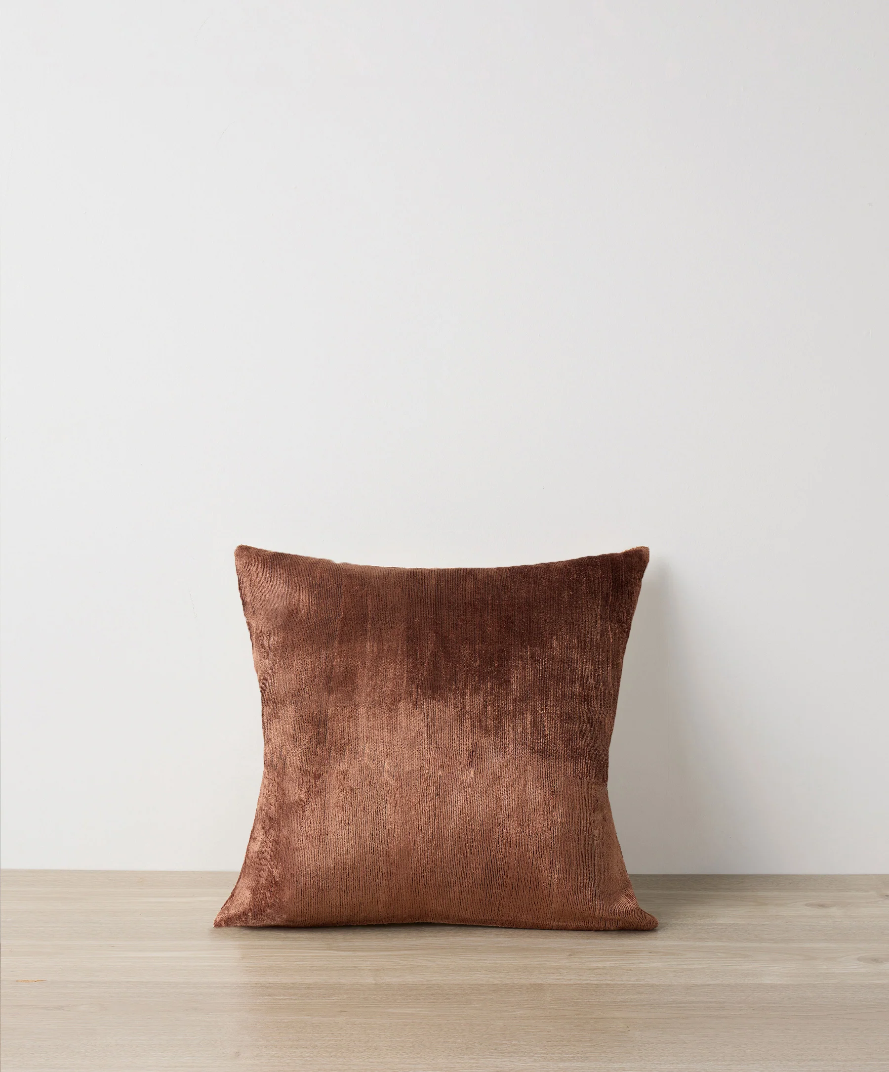 Talik Velvet Square Cushion Cover - Chestnut