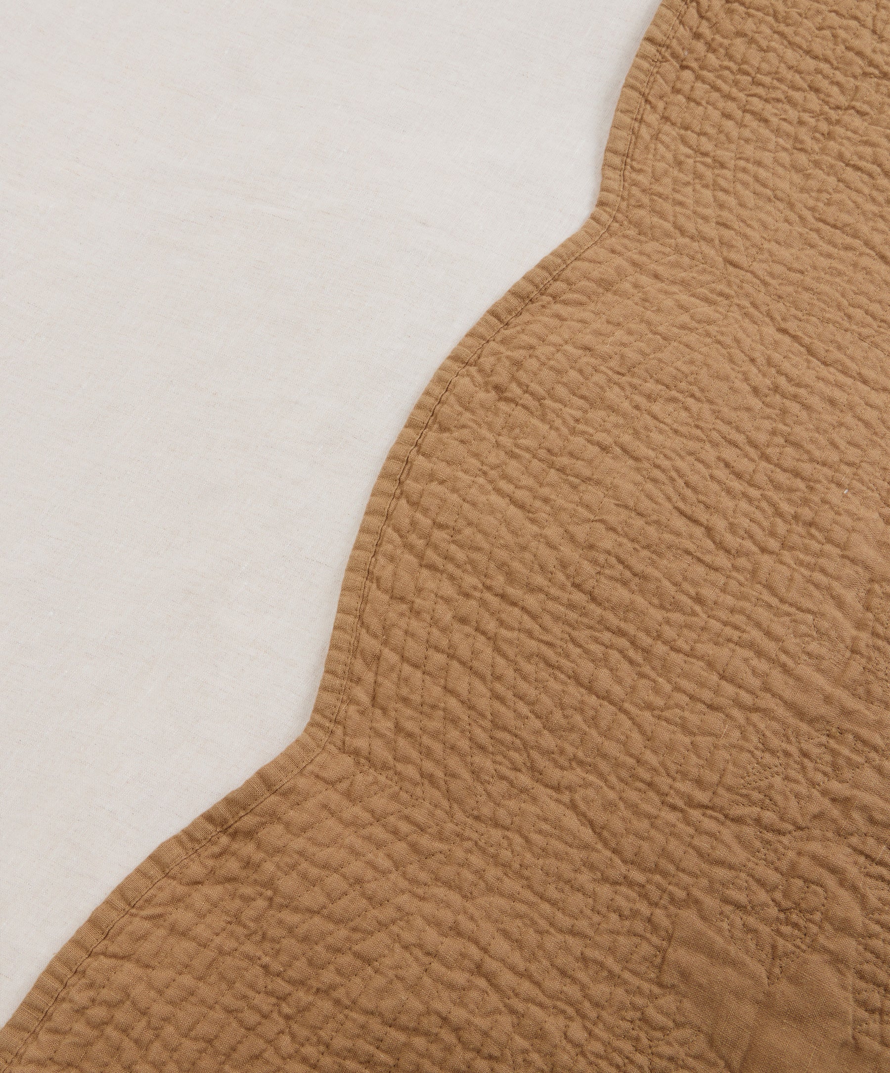 Willow Embroidered Quilt - Nutmeg - Image 6